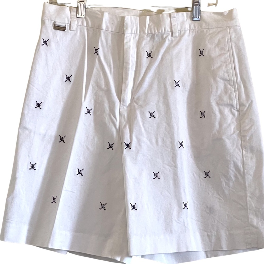 Lauren Ralph Lauren White Embroidered Shorts